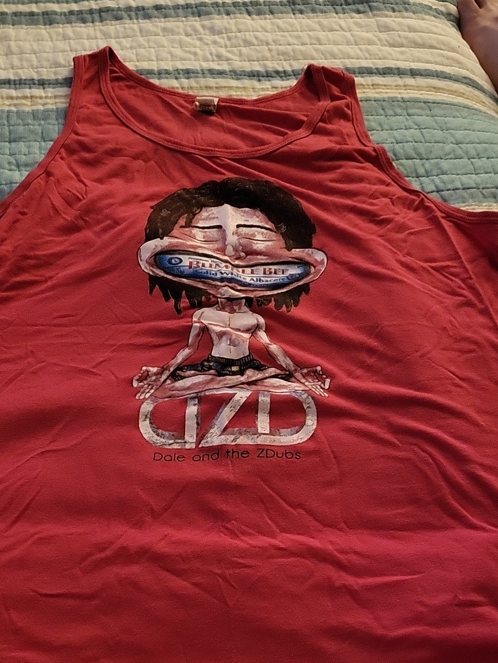 Band Tank Top - L- Dale And The ZDubs - Bumble Bee Tuna Design